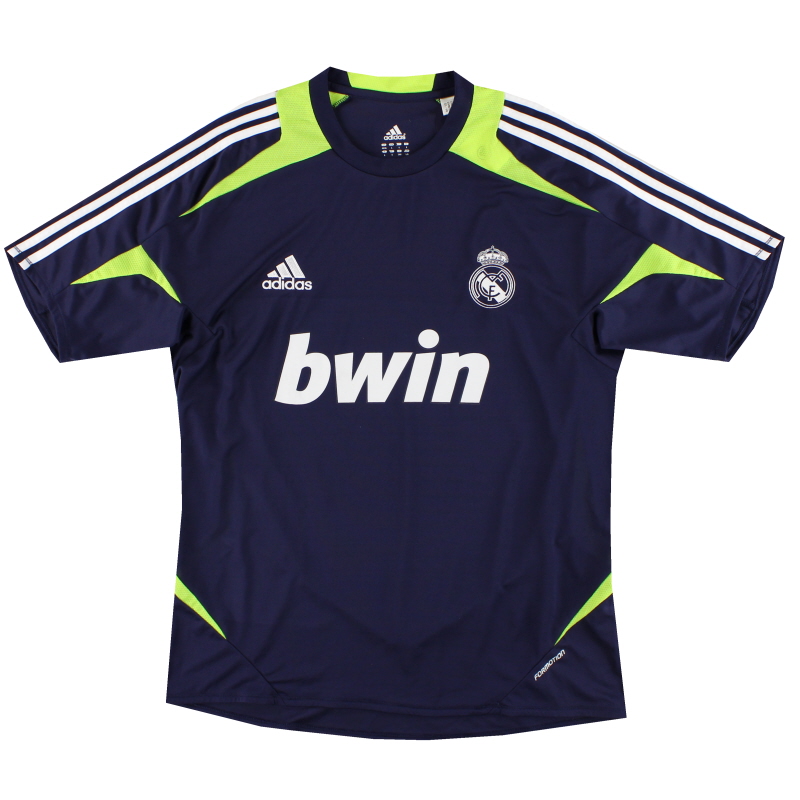 2012-13 Real Madrid adidas Player Issue Maillot d'entraînement L/XL - X53843