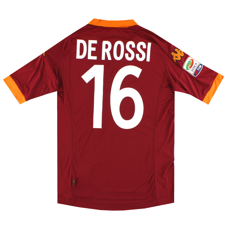 2012-13 Roma Home Shirt De Rossi #16 *w/tags* XL - 302PGA0
