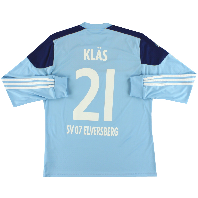 2012-13 SV Elversberg adidas Match Issue Goalkeeper Shirt Klas #21 L/S L - X19707