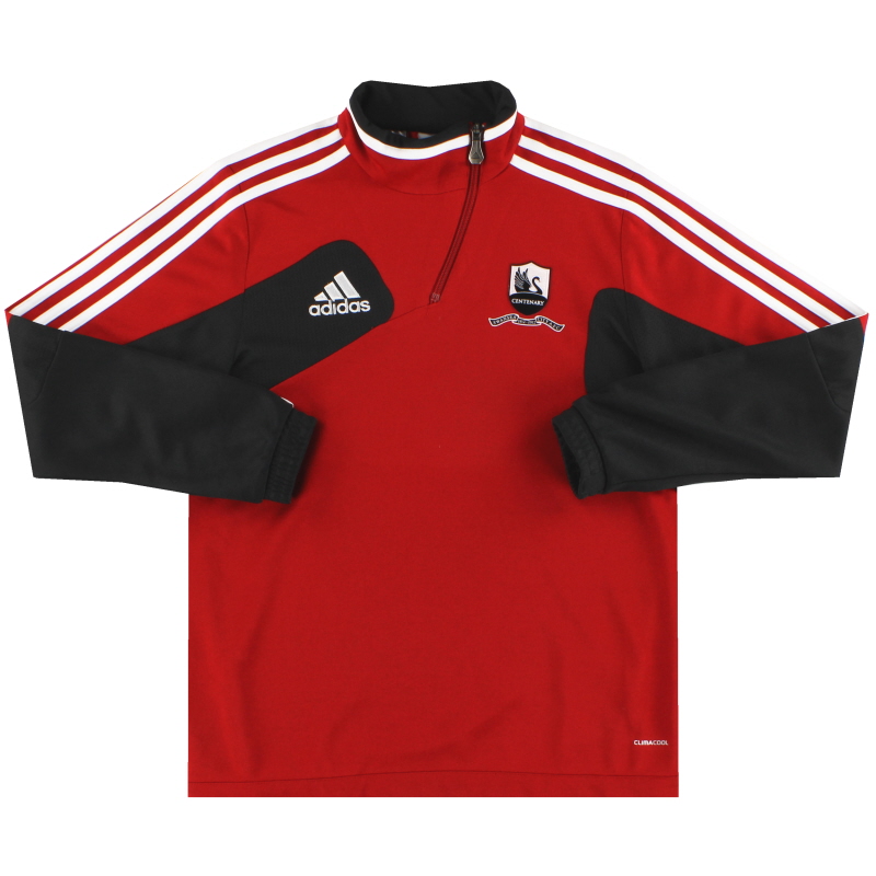 2012-13 Swansea adidas Centenary 1/4 Zip Training Top XL.Boys