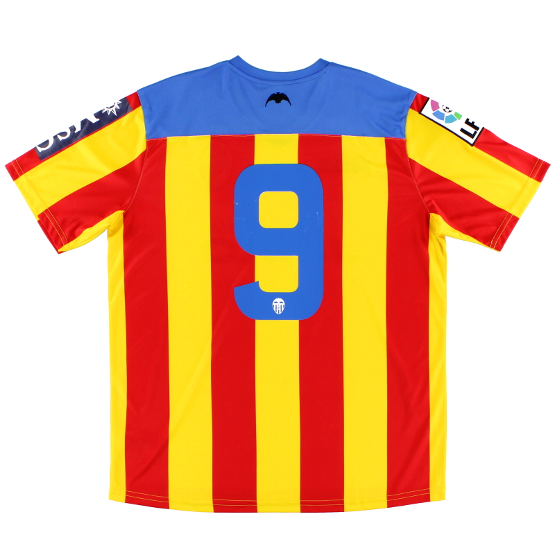 distancia ANTES DE CRISTO. El otro día 2012-13 Valencia European Away Shirt # 9 M
