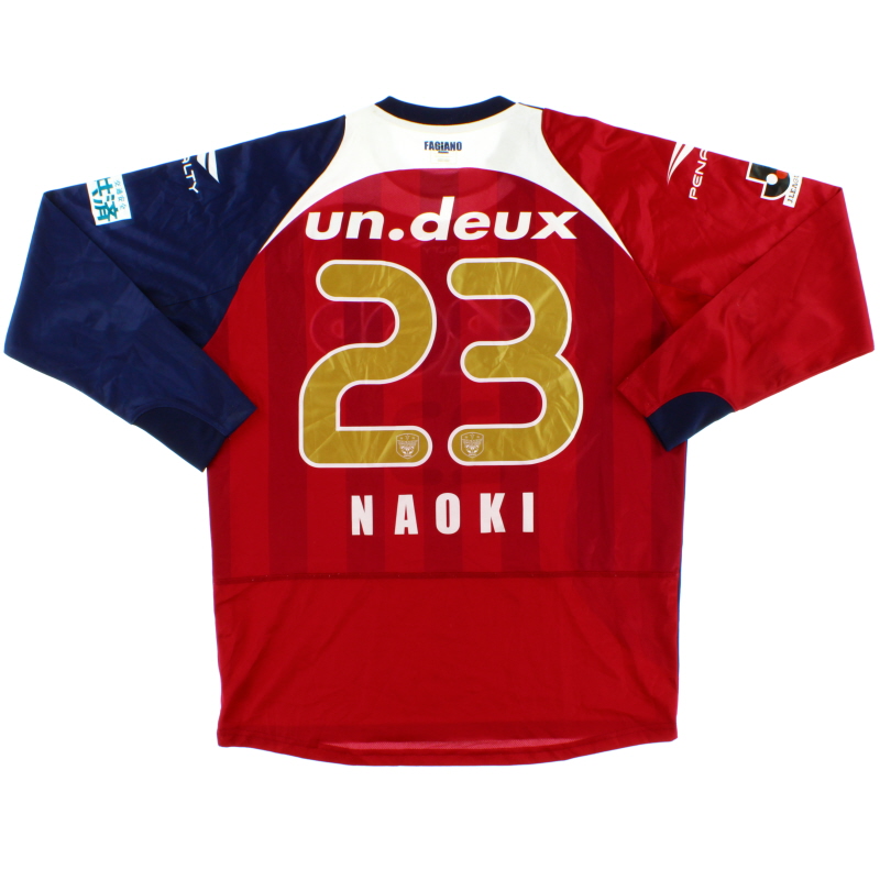 2012 Fagiano Okayama Player Issue Home Shirt Naoki #23 L/S XL