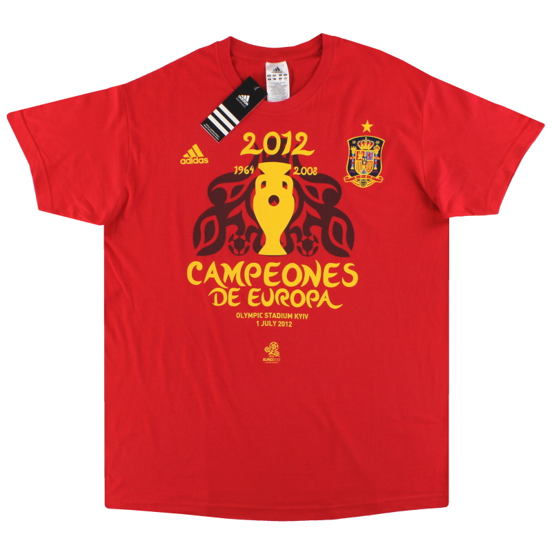 2012 Spain adidas ’Campeones De Europa’ T-Shirt *BNIB*