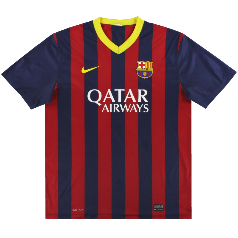 2013-14 Barcelona Nike Basic Home Shirt XL