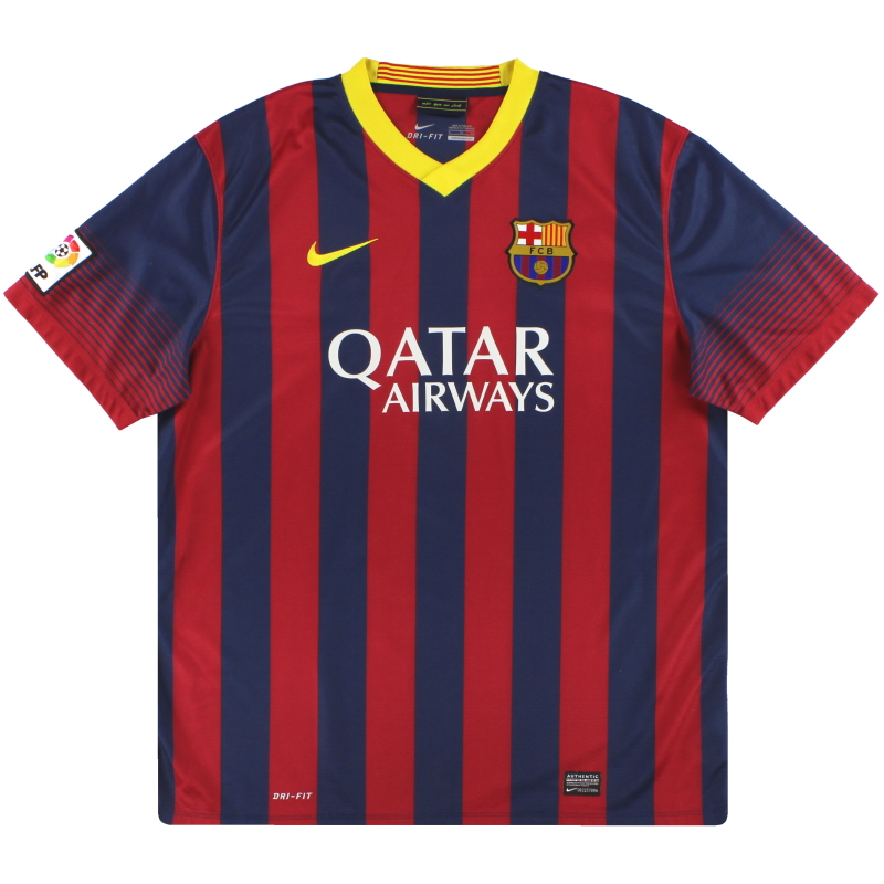 2013-14 Barcelona Nike Home Shirt M.Boys