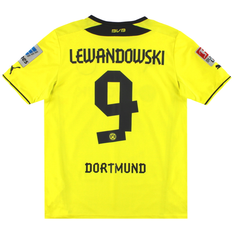 2013-14 Borussia Dortmund Home Shirt Lewandowski #9 XXL.Boys