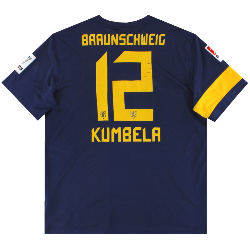 2013-14 Eintracht Braunschweig Nike Player Issue Away Maglia Kumbela #12 XL - 520460-410