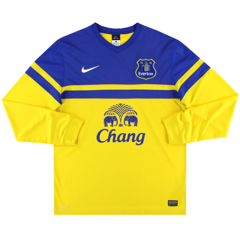 2013-14 Everton Nike Away Shirt L/S L - 544409-720