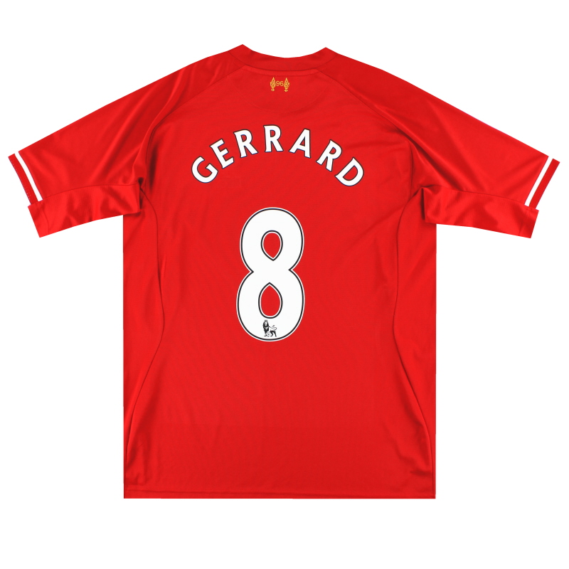 2013-14 Liverpool Warrior Home Shirt Gerrard #8 XL - WIN738