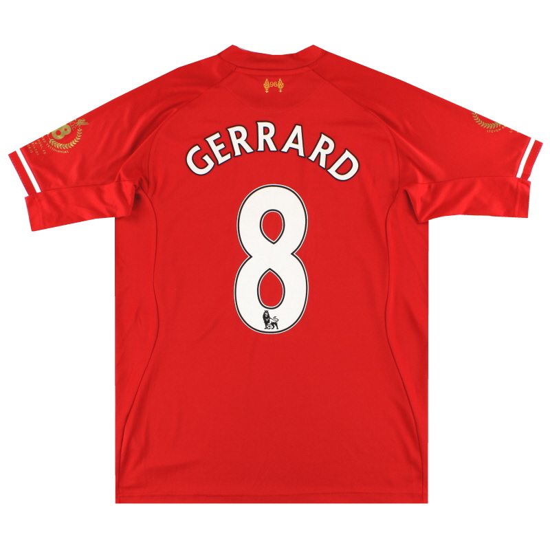 2013-14 Liverpool Warrior 'Gerrard Testimonial' Home Maglia Gerrard #8 *Menta* L
