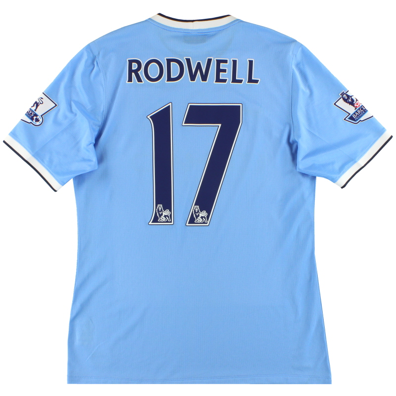 2013-14 Manchester City Player Issue Home Shirt Rodwell #17 *As New *XL - 574863-489