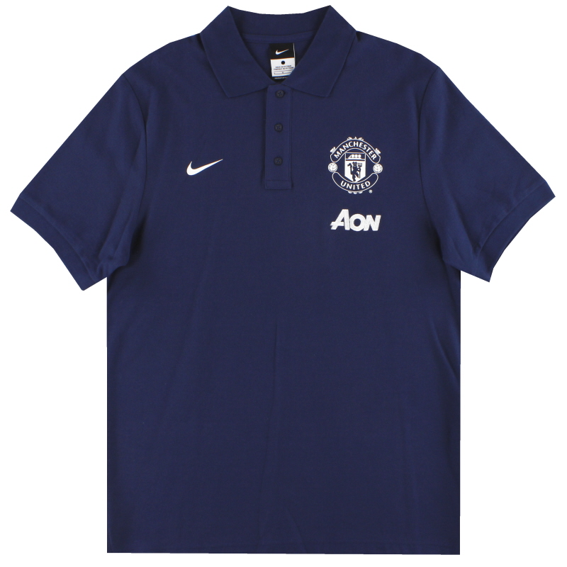 2013-14 Manchester United Nike Polo Shirt *As New* L - 546984-410