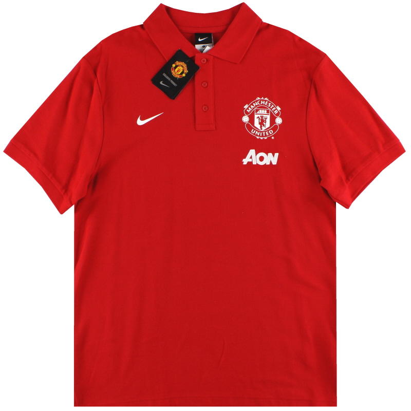 2013-14 Manchester United Nike Polo Shirt *w/tags* L - 546984-625 - 884500142732