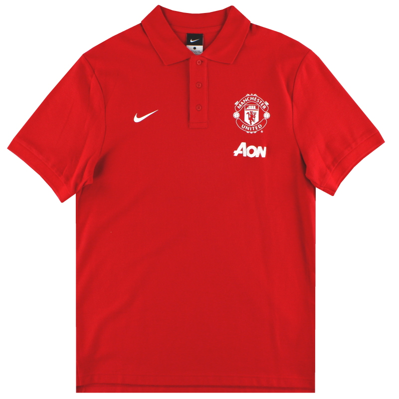 2013-14 Manchester United Nike Polo Shirt *As New* L - 546984-625