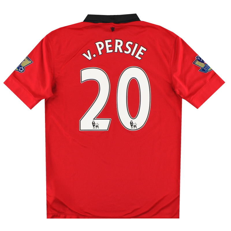 2013-14 Manchester United Nike Home Shirt v.Persie #20 M - 532837-624