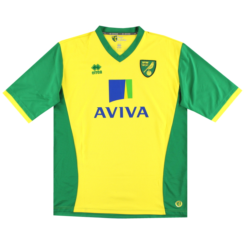 Camiseta de local del Norwich Errea 2013-14 4XL
