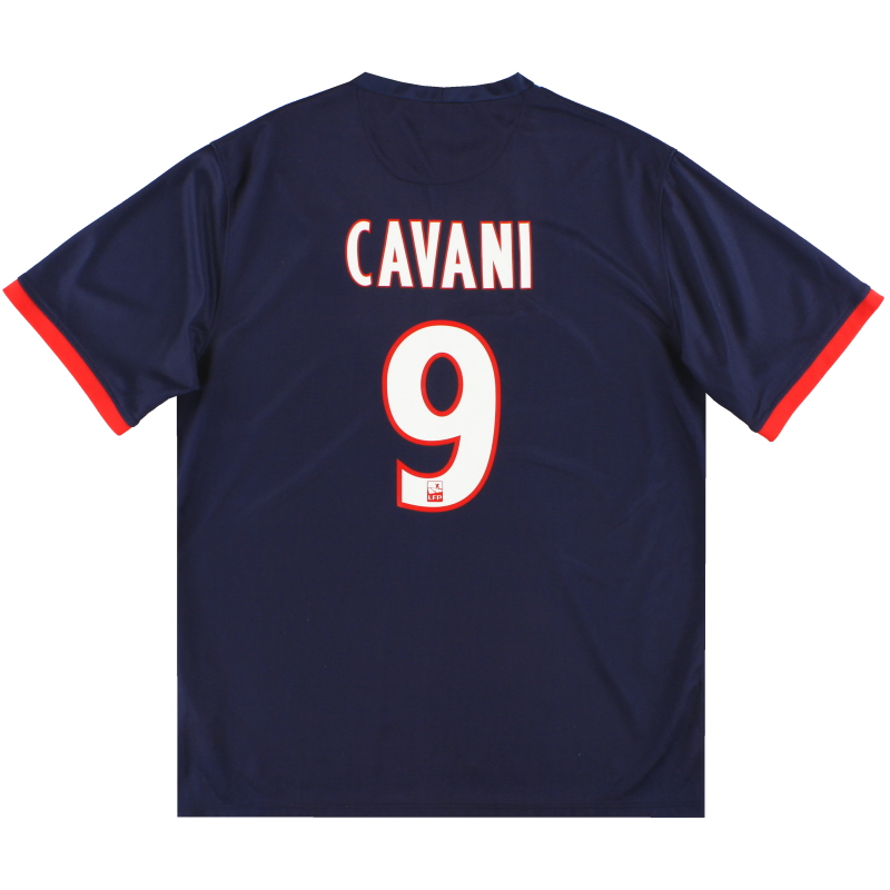 2013-14 Paris Saint-Germain Home Shirt Cavani #9 L - 056876318