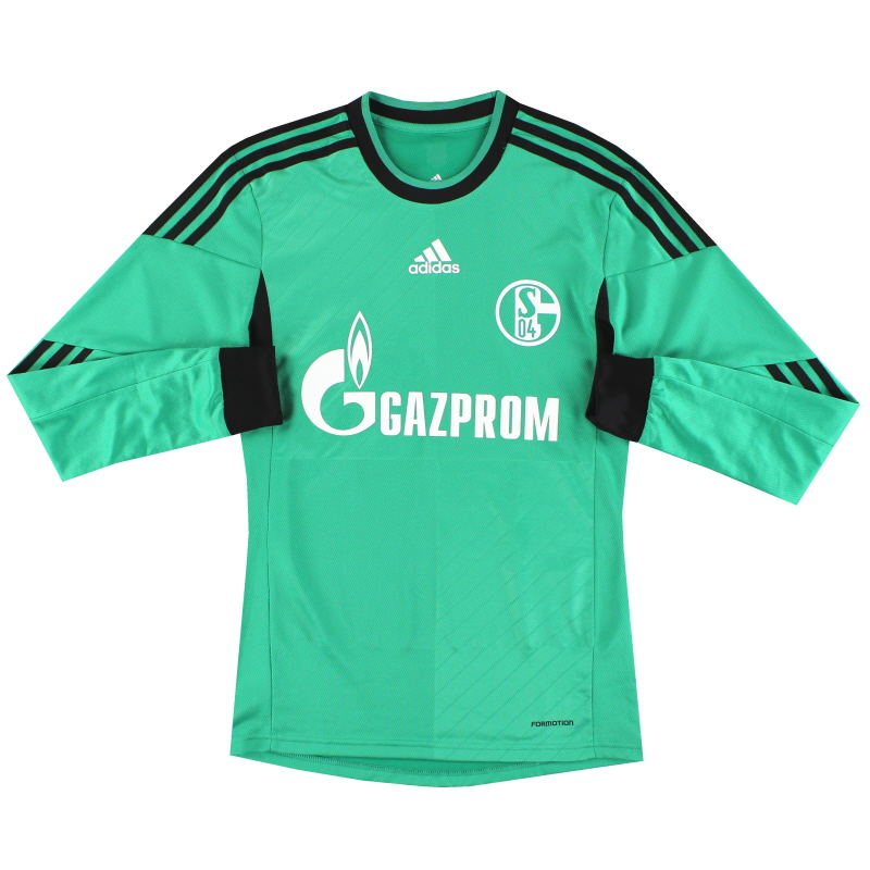 2013-15 Schalke adidas Player Issue Third Shirt L/S *Mint* S