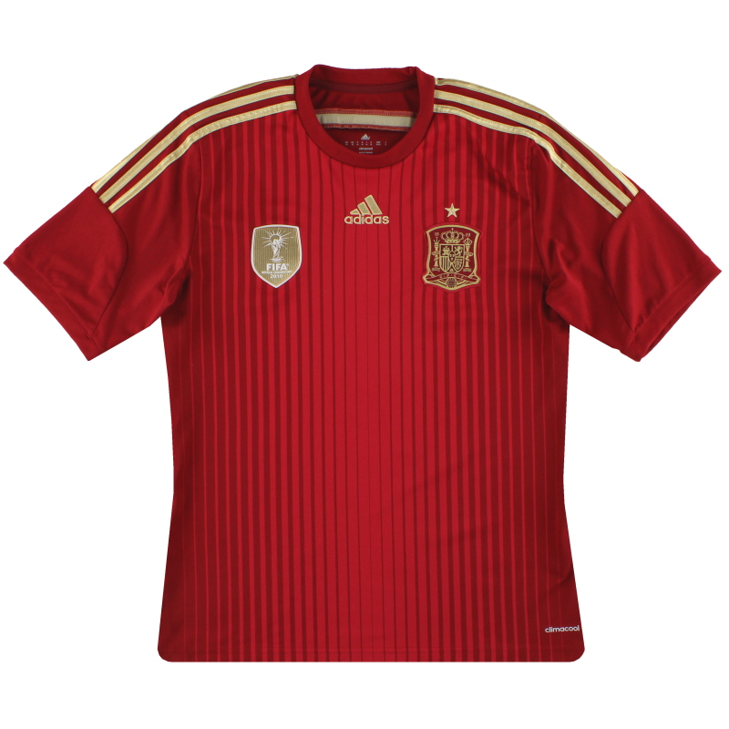 2013-15 Spain adidas Home Shirt *Mint* M - G85279