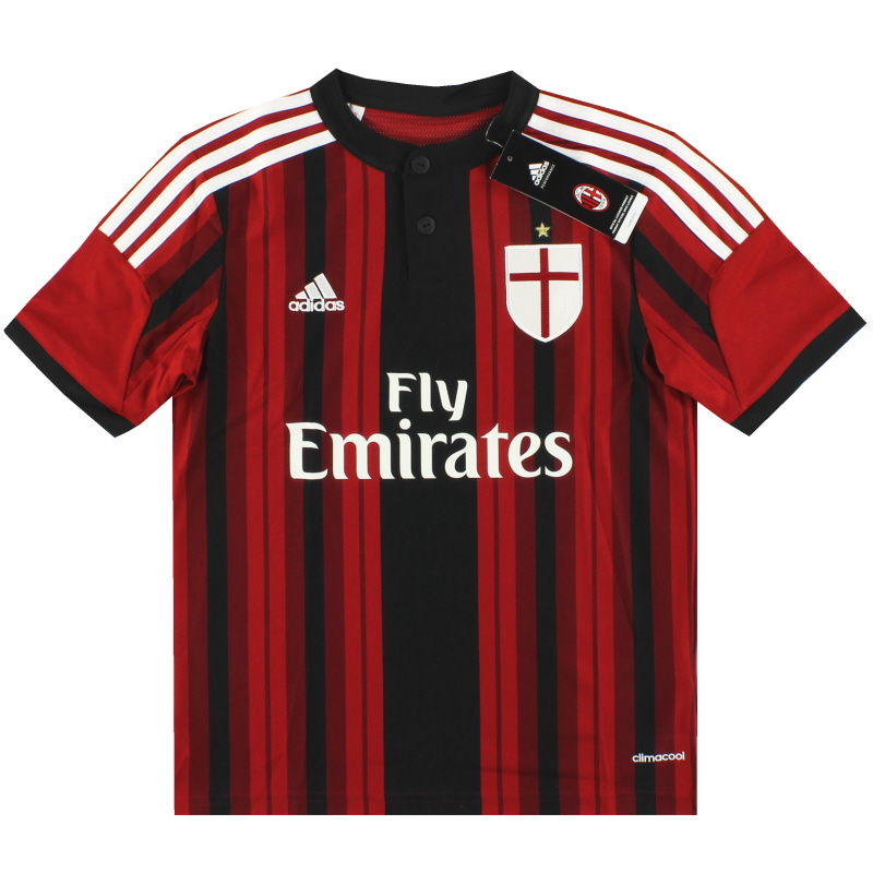 2014-15 AC Milan adidas Maglia Home *BNIB* L.Boys - D87244 - 4054072287926