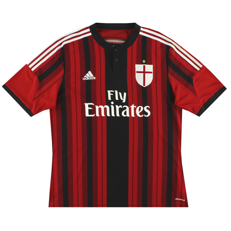2014-15 AC Milan adidas Home Shirt L - D87224