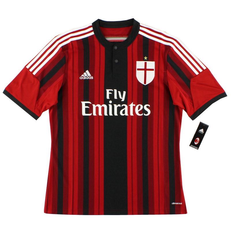 Maglia AC Milan 2014-15 adidas Home *BNIB* S - D87224 - 4054072183488