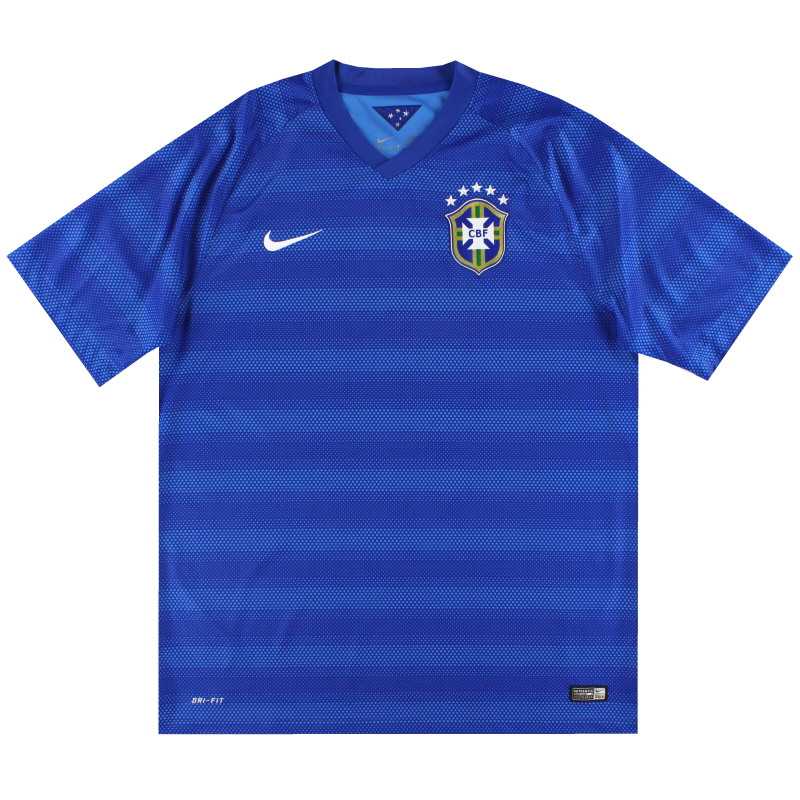 2014-15 Brazil Nike Away Shirt *Mint* S - 575282-493