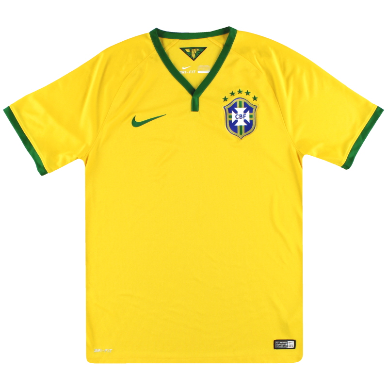 2014-15 Brazil Nike Home Shirt S