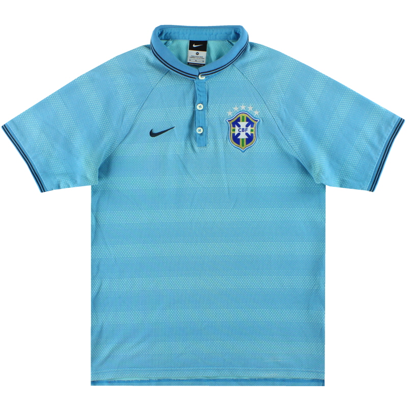 2014-15 Brazil Nike League Polo Shirt M