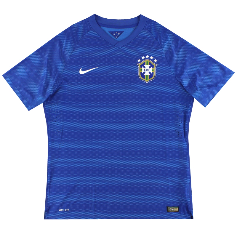 Camiseta Brasil 2014-15 Nike Player Issue Visitante Neymar Jr XL