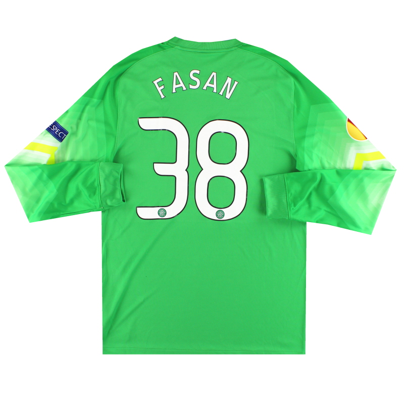 2014-15 Celtic Nike Goalkeeper Shirt Fasan #38 L - 588417-307