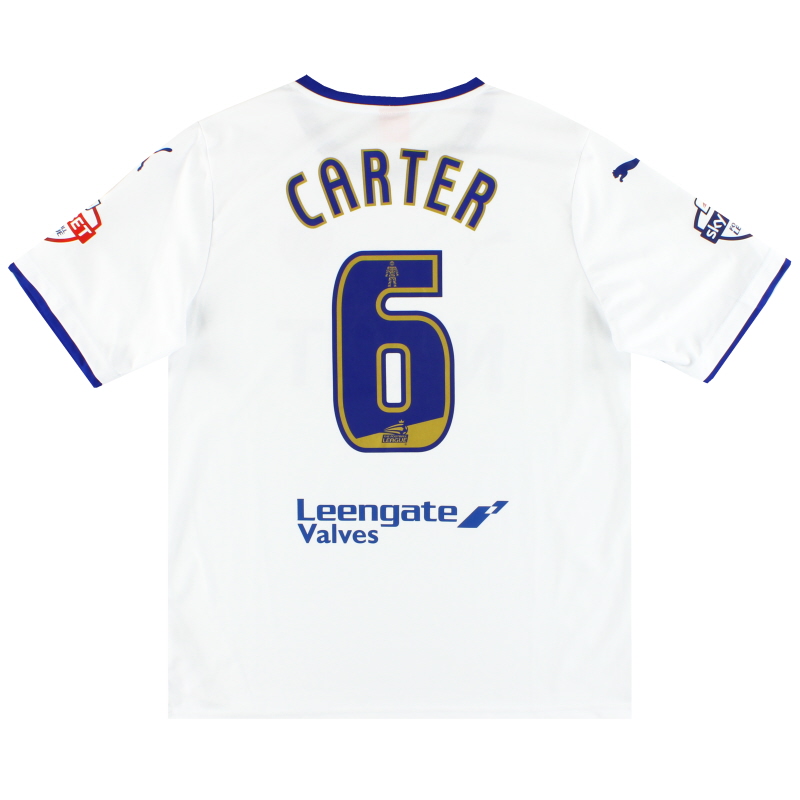 2014-15 Chesterfield Puma Player Issue Away Maglia Carter #6 L