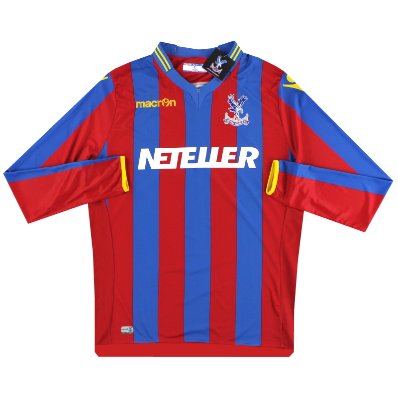 2014-15 Crystal Palace Macron Maillot Domicile L/S *w/tags* XL - 58065604