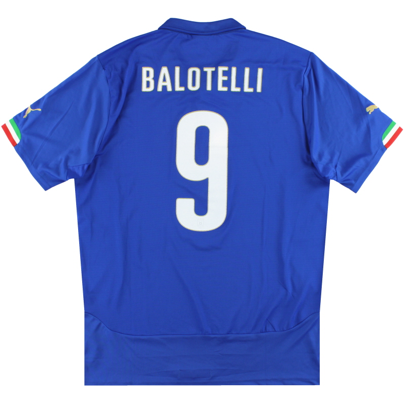 2014-15 Italy Puma Home Shirt Balotelli #9 S - 744288