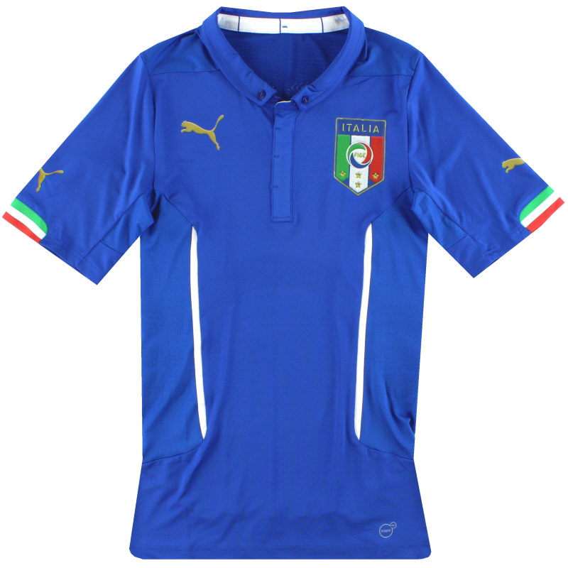 2014-15 Italy Puma Player Issue Home Shirt *As New* S - 744196-01