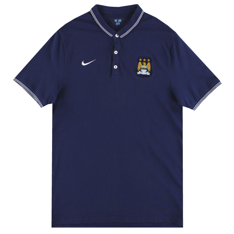 2014-15 Manchester City Nike Polo Shirt L - 635670-410