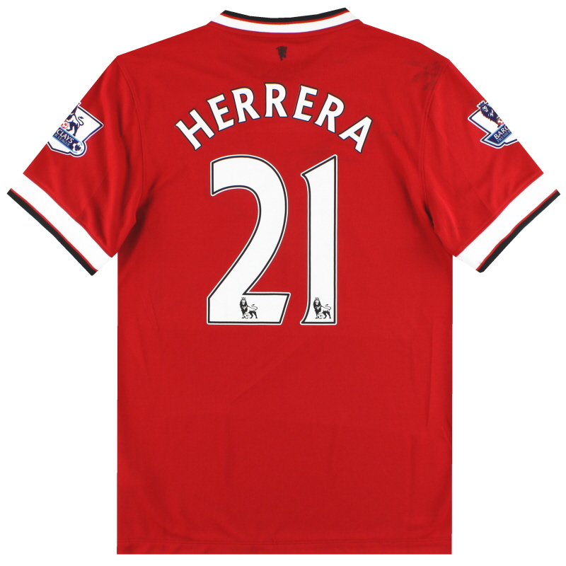 2014-15 Manchester United Nike Home Shirt Herrera #21 *w/tags* S - 611031-624