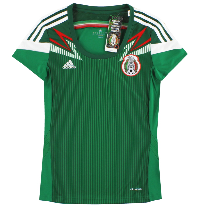 2014-15 Mexico adidas Womens Home Shirt *BNIB* S - G86989