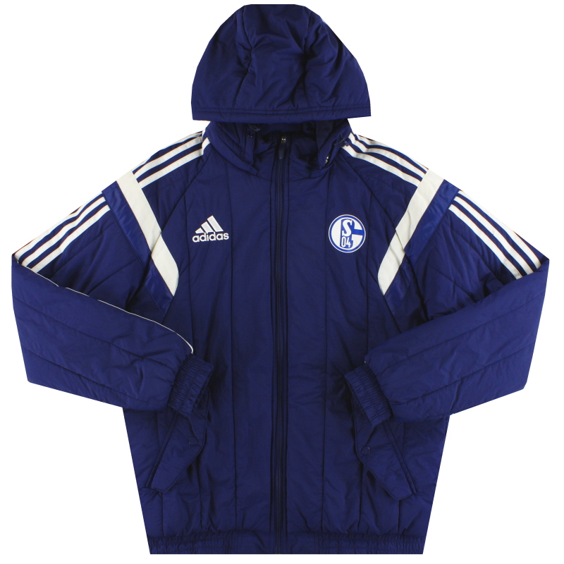 2014-15 Schalke adidas Padded Jacket S - F91482 