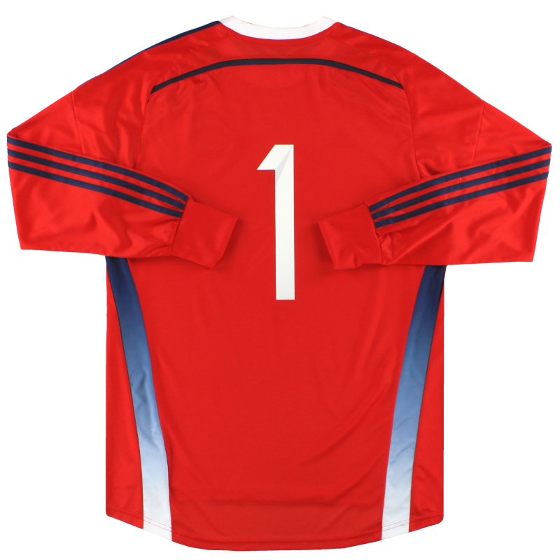 Camiseta de portero adizero de Escocia 2014-15 # 1 * Como nueva D86713