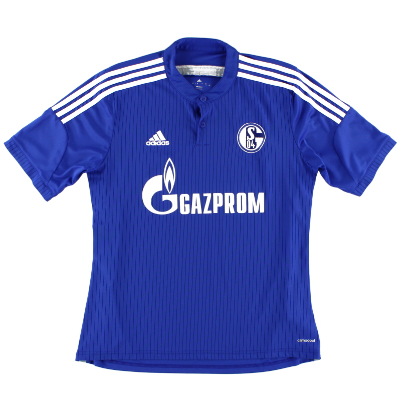 2014-16 Schalke adidas Home Shirt M - D88444