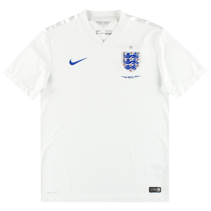 2014 England Nike 'Brazil' Home Shirt L - 588101-105