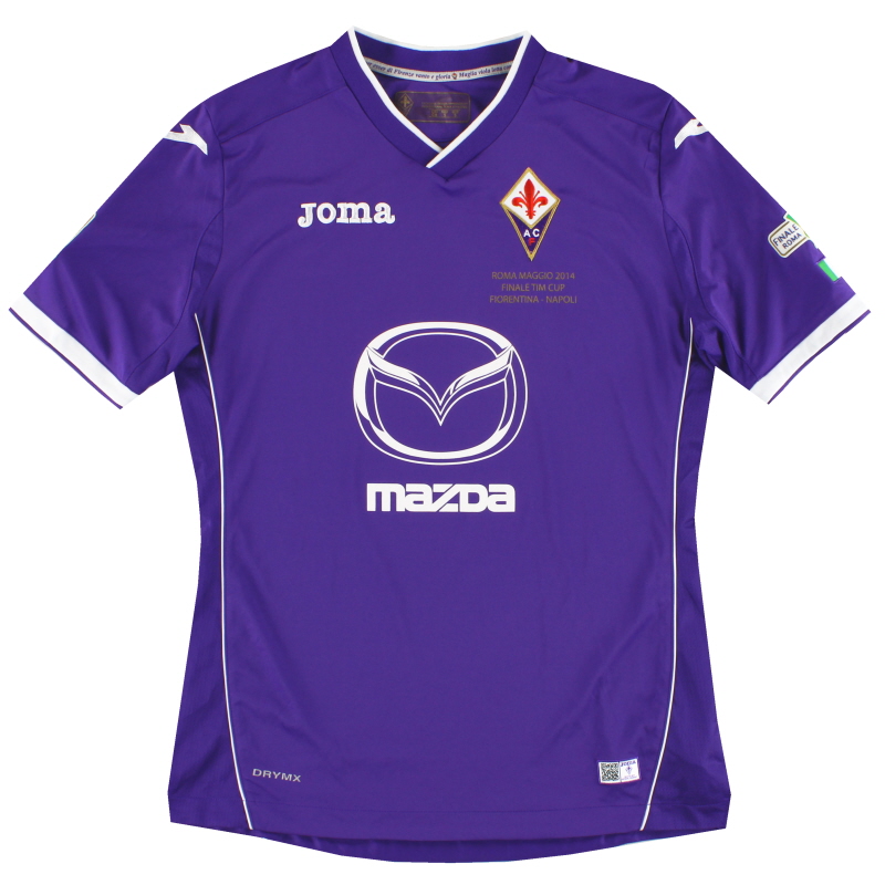 2014 Fiorentina Joma 'Copa Italia Final' Maillot Domicile S