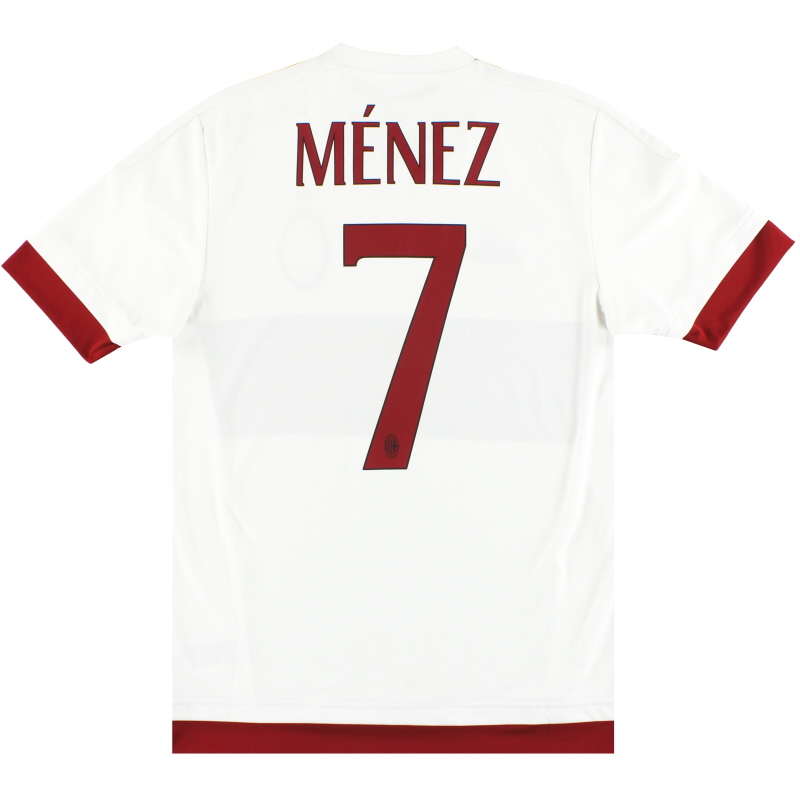 2015-16 AC Milan adidas Away Shirt Menez #7 S - AZB001
