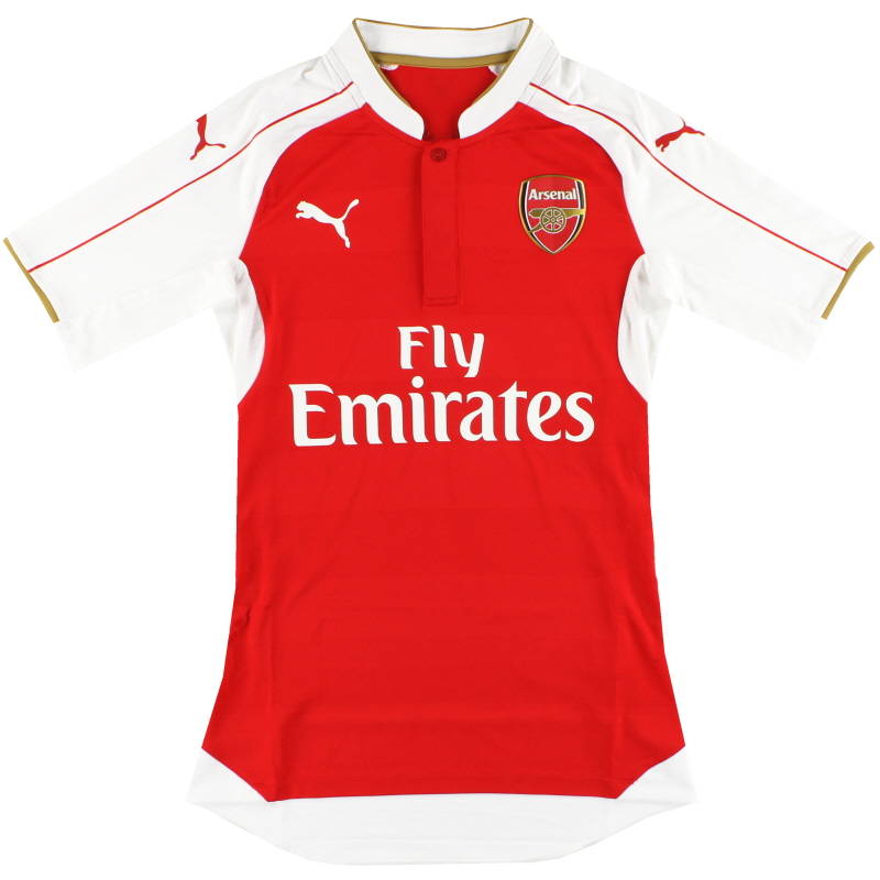 Maglia 2015-16 Arsenal Puma Player Issue Authenic Home *Come nuova* M - 747417-01