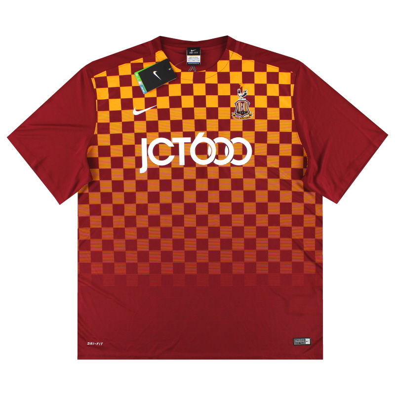 2015-16 Bradford City Nike Home Shirt *w/tags* XXL