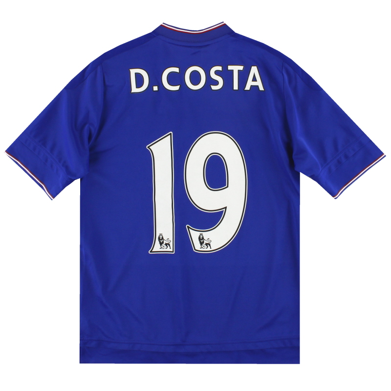 2015-16 Chelsea adidas Home Shirt D. Costa #19 L.Boys - S11681