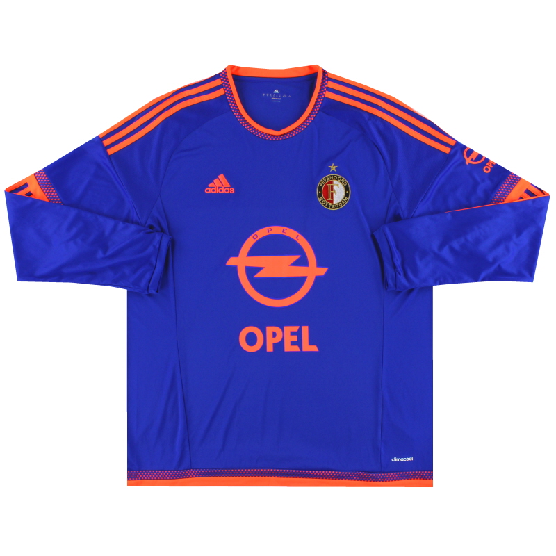 2015-16 Feyenoord adidas Away Shirt L/S *Mint* XL 