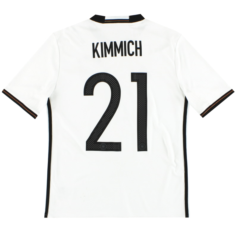 2015-16 Germania adidas Home Maglia Kimmich #21 Y - AA0138
