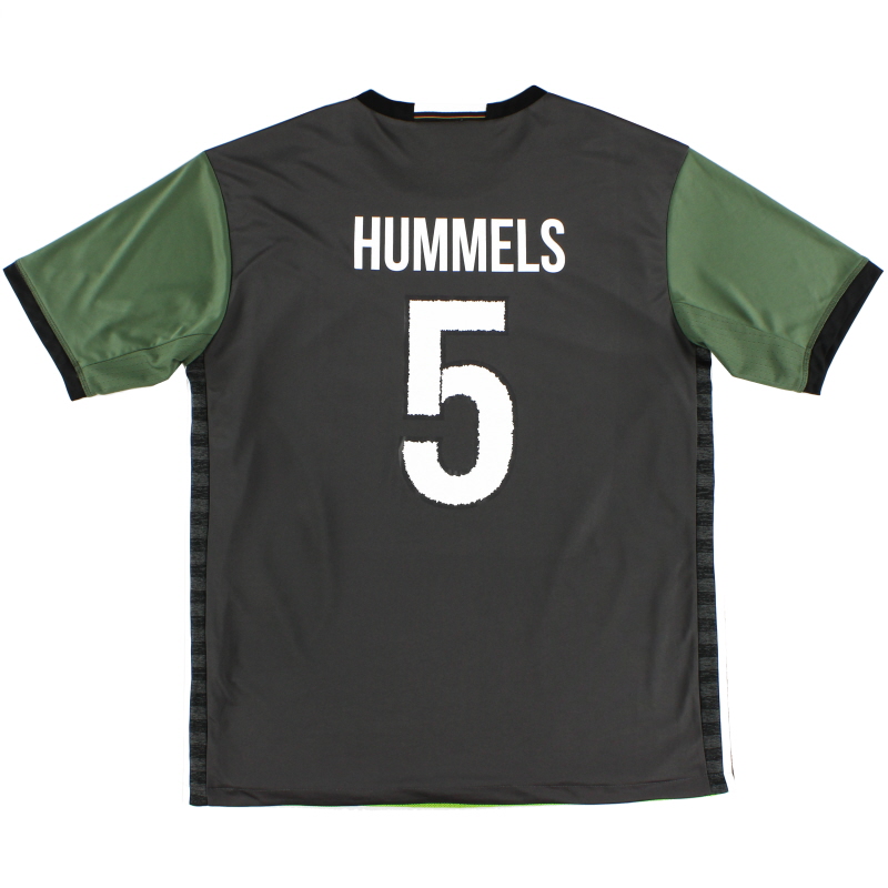 2015-16 Germany adidas Away Shirt Hummels #5 *Mint* M - AA0110